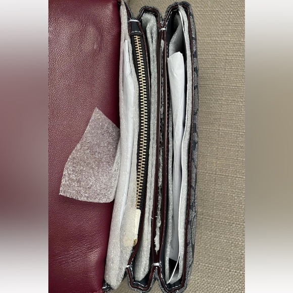 Coach Riley Top Handle 22 bag In Signature Chambray Denim Multi New - Picture 12 of 15